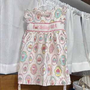 Lil Cactus Birthday Girl Smocked Dress